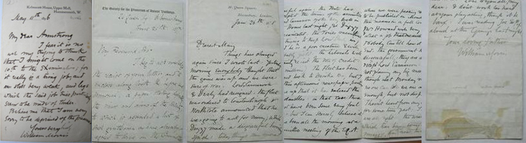 William Morris (List of Autograph Letters)